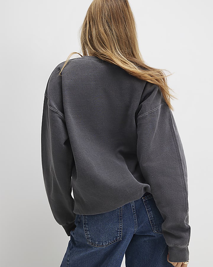 Grey Long Sleeve La Lune Sweatshirt