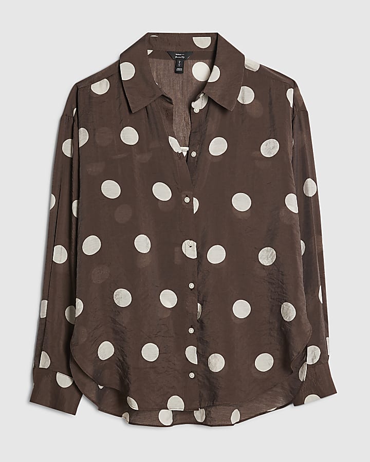 Brown Spotty Shirt