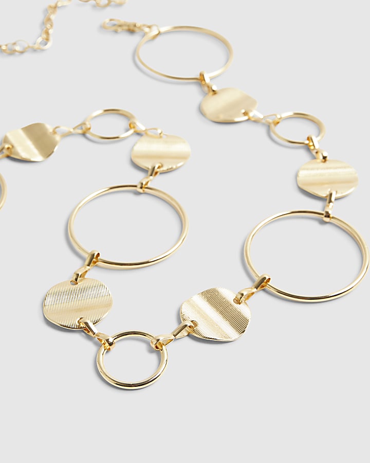 Gold Chain Circle Belt