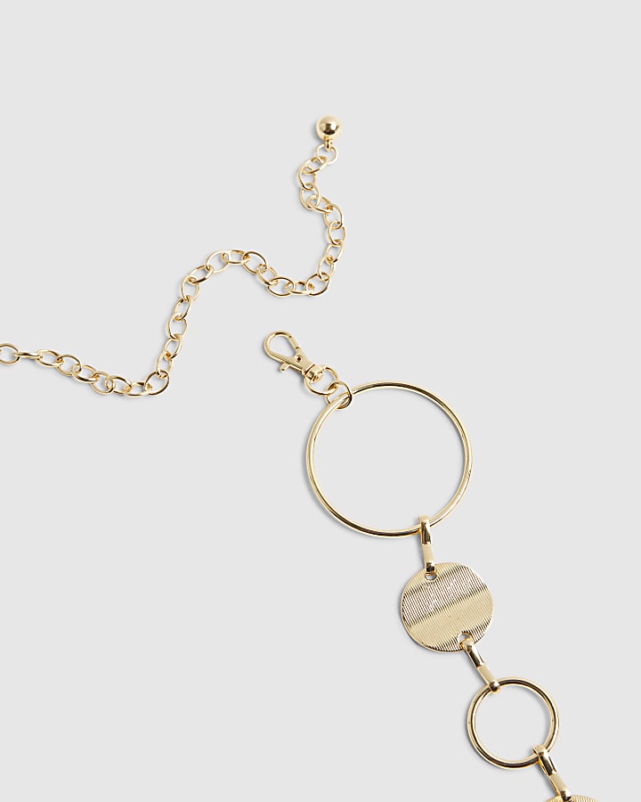 Gold Chain Circle Belt