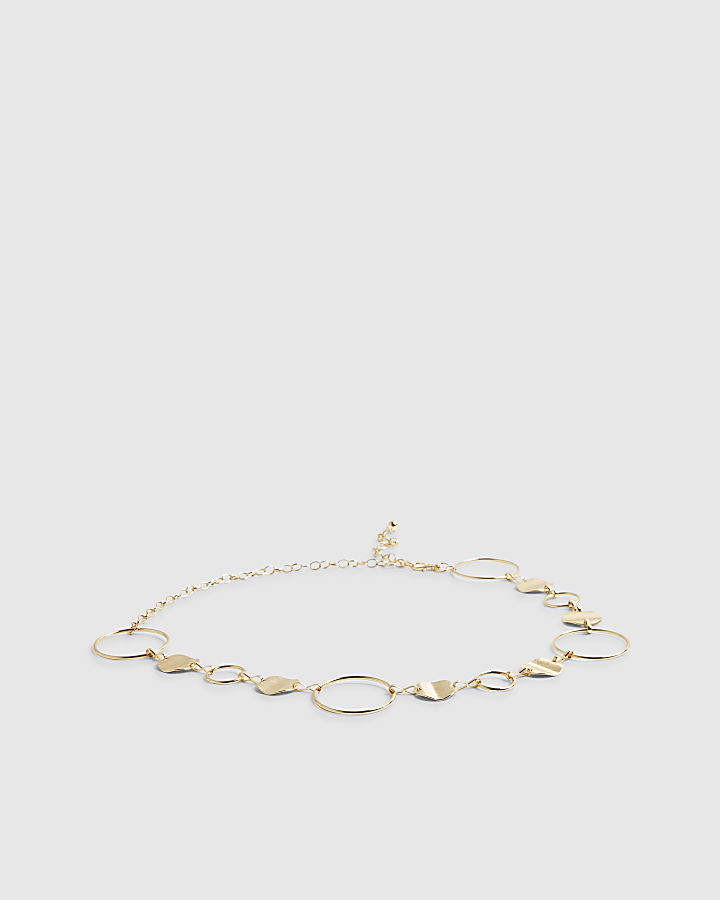 Gold Chain Circle Belt