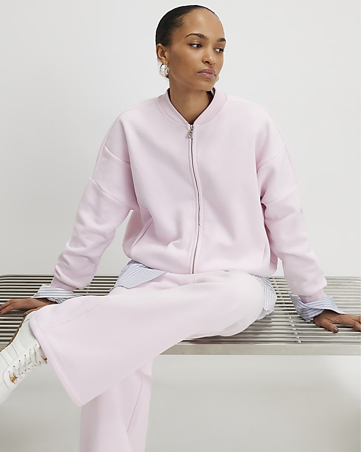 Pink Wide Leg Joggers