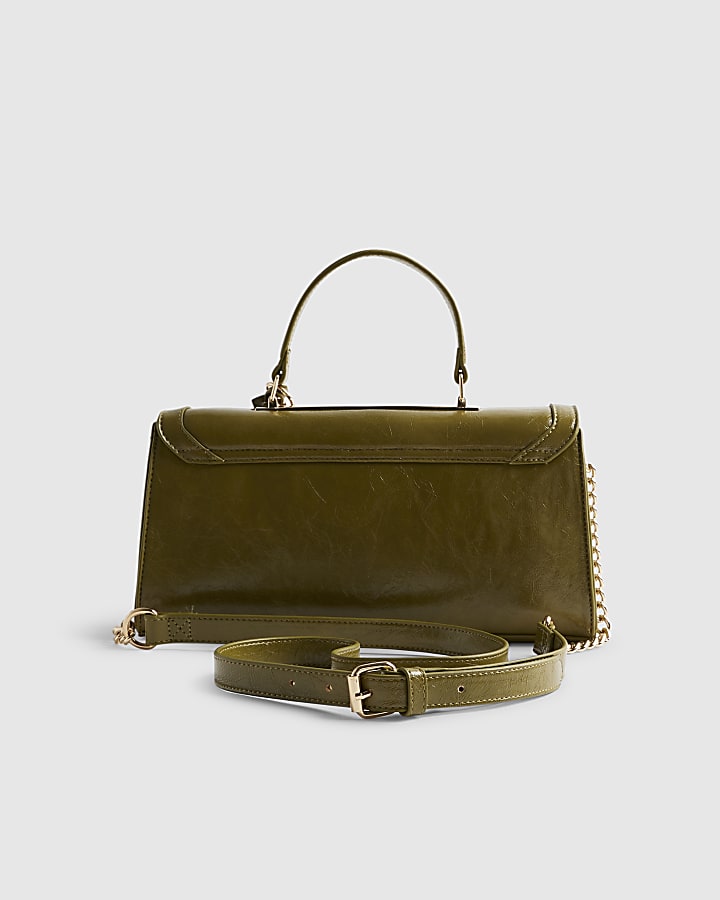 Green Charm Cross Body Tote  Bag