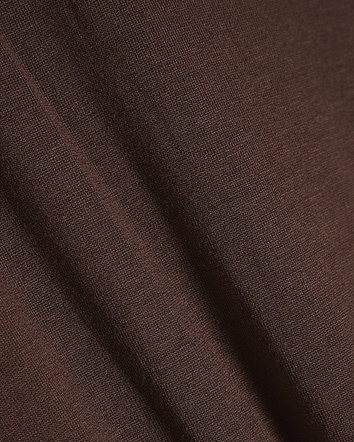 Brown Lace Trim Cape