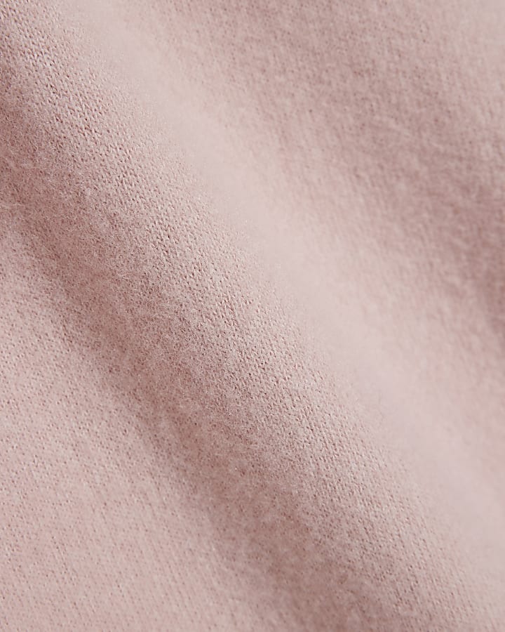 Petite Pink Cosy Midi Skirt