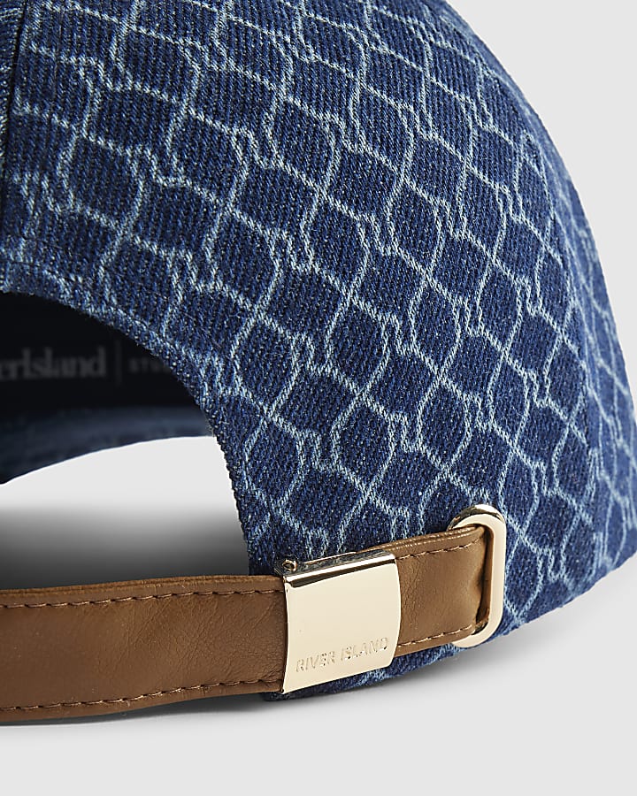 Blue Denim Monogram Cap