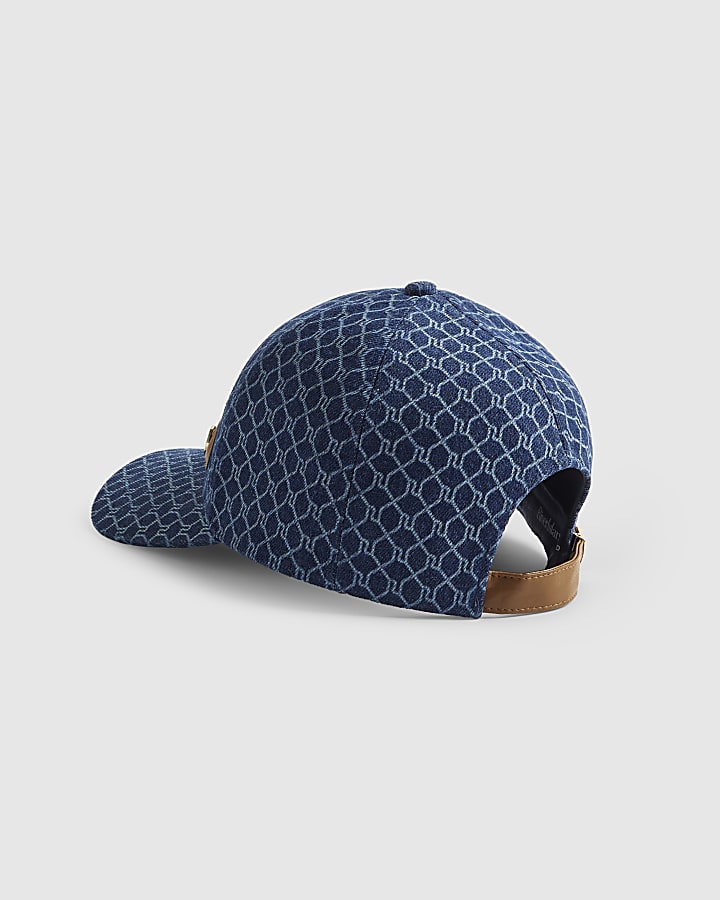 Blue Denim Monogram Cap
