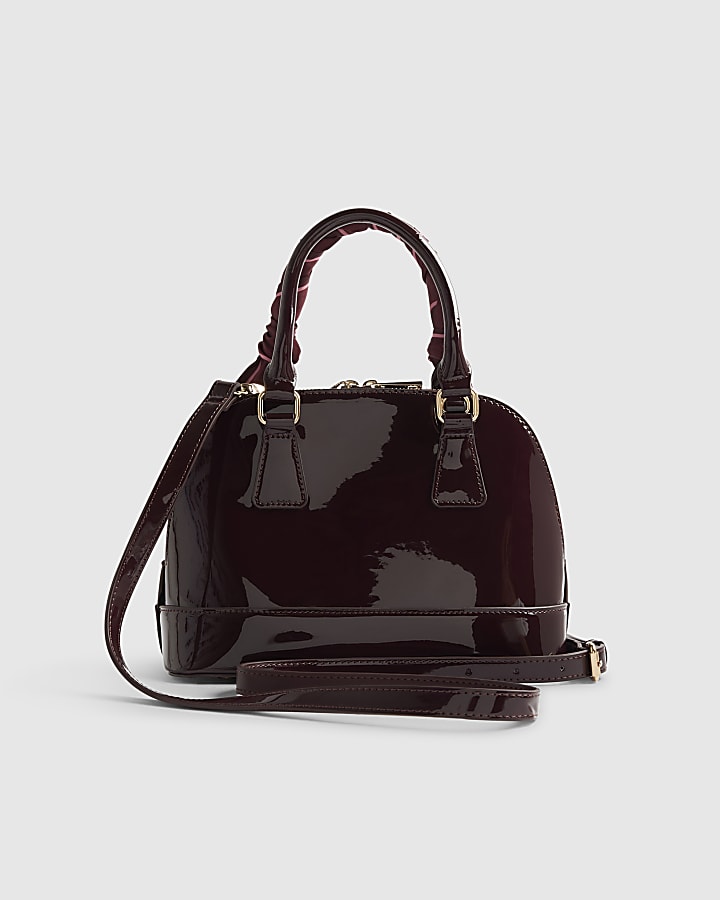 Red Patent Cross Body Bag