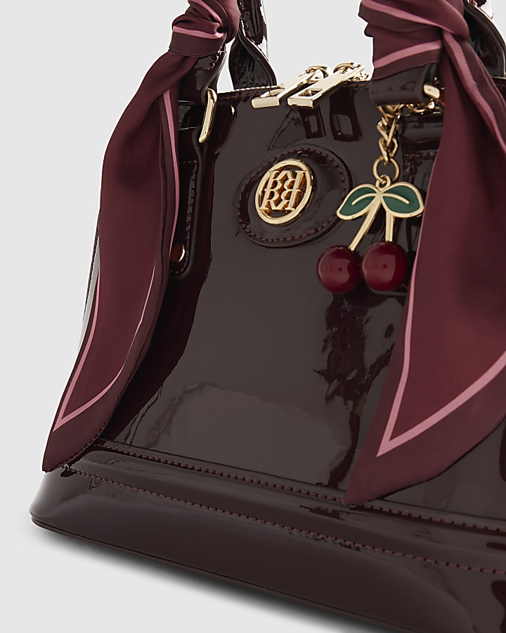 Red Patent Cross Body Bag