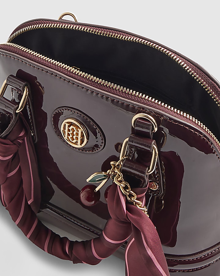 Red Patent Cross Body Bag