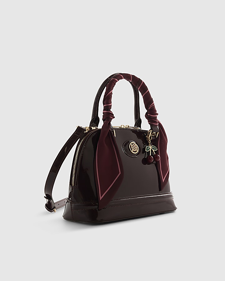 Red Patent Cross Body Bag