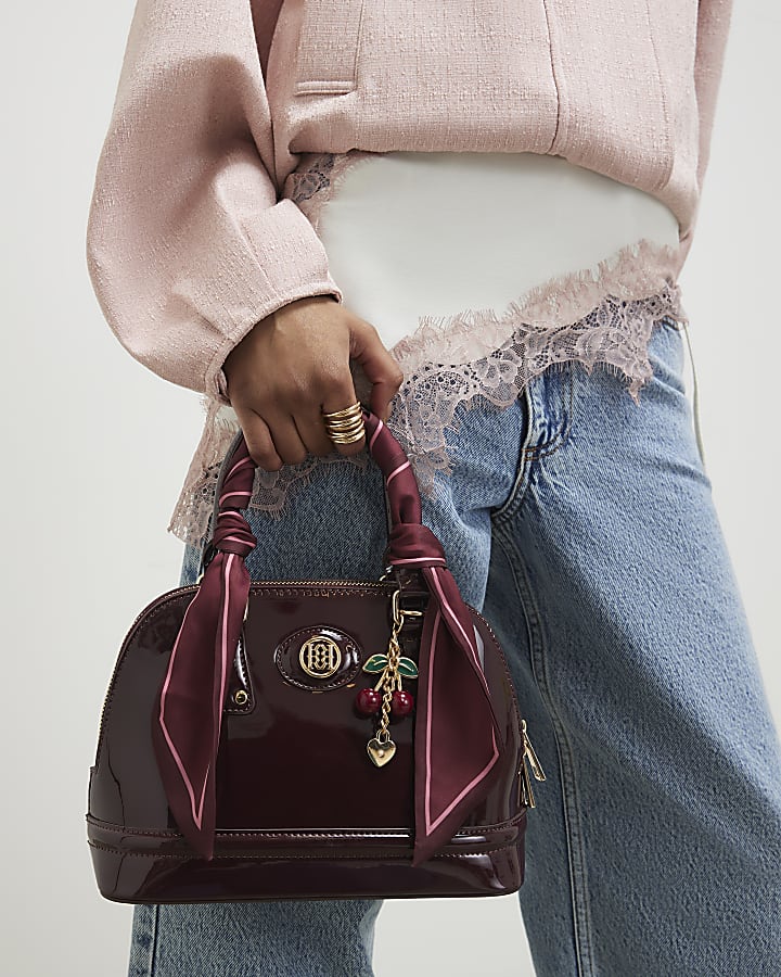 Red Patent Cross Body Bag