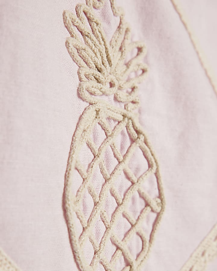 Pink Motif Halter neck Mini Dress