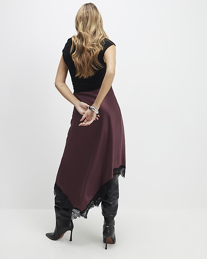 Red Lace Hybrid Maxi Dress