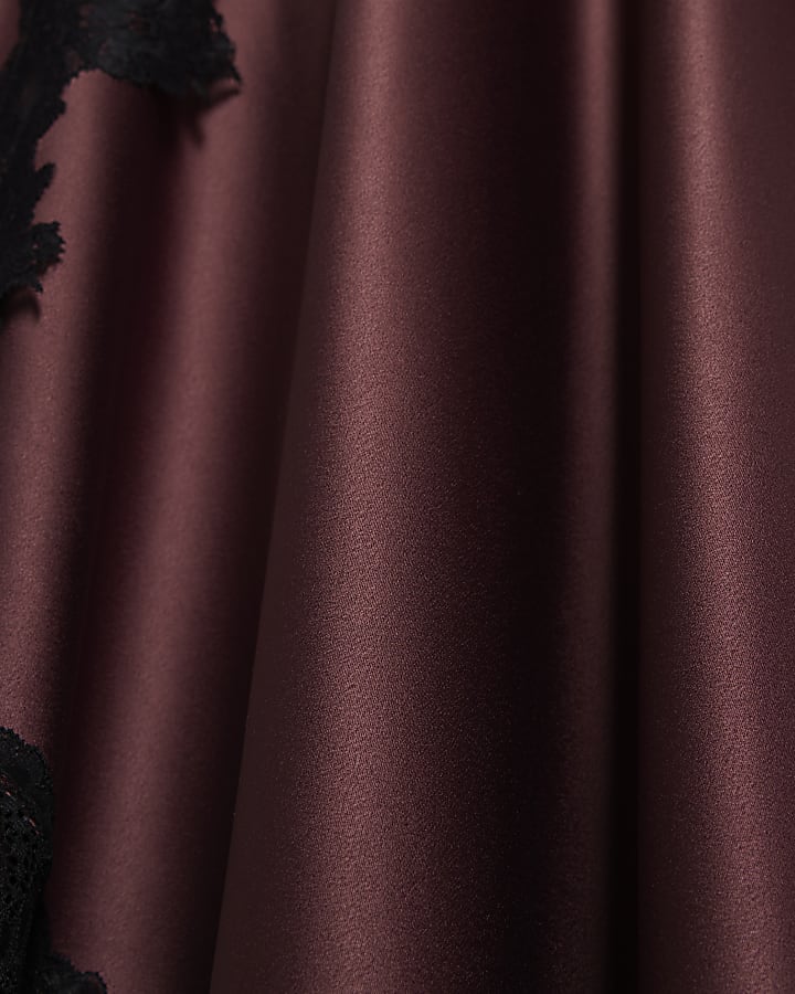 Red Lace Hybrid Maxi Dress