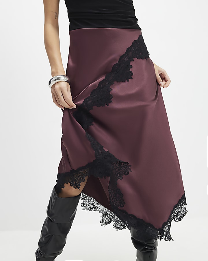 Red Lace Hybrid Maxi Dress