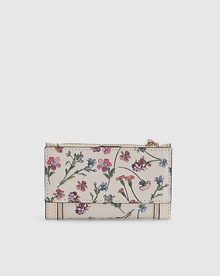 Cream Floral Mini Purse