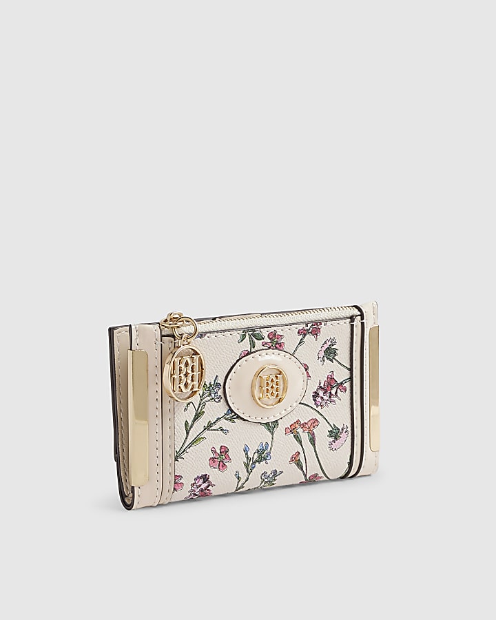 Cream Floral Mini Purse