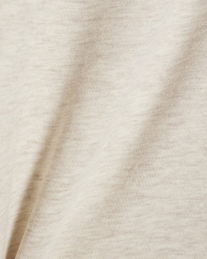 Beige Cut Away Sweatshirt