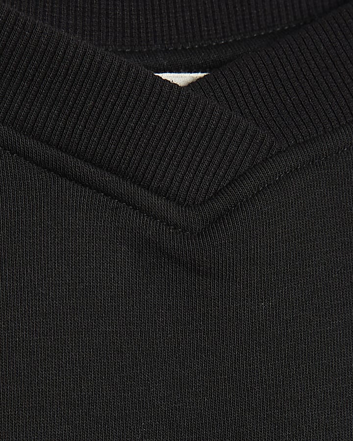 Black Cut Away Sweatshirt