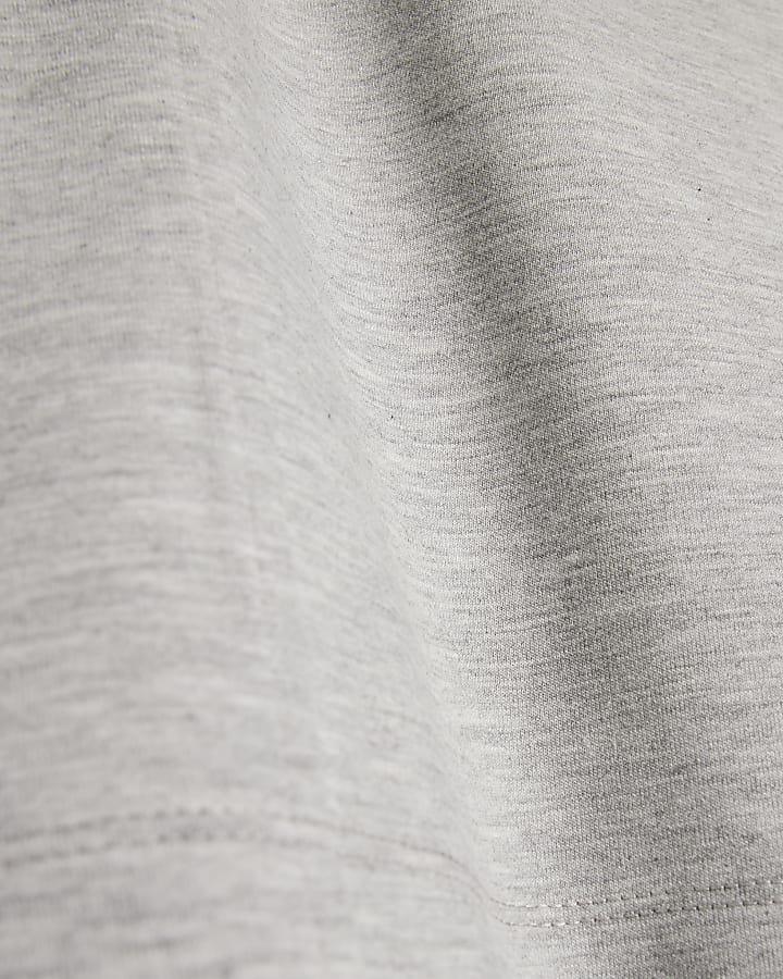 Grey Funnel Neck Top