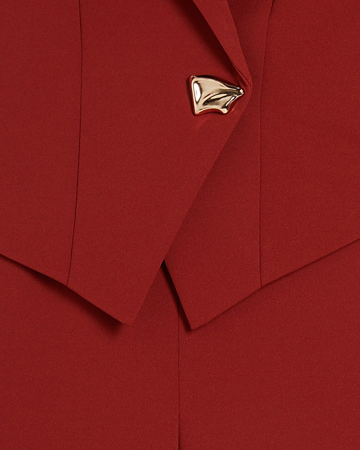 Orange Cap Sleeve Wide Leg Jumpsuit