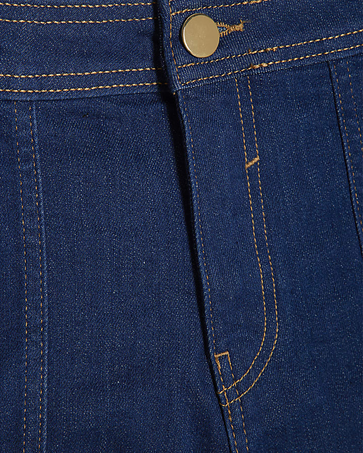 Blue Stretch Hotpant Denim Shorts