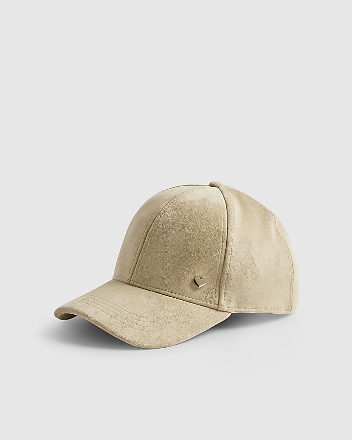 Beige Faux Suede Cap
