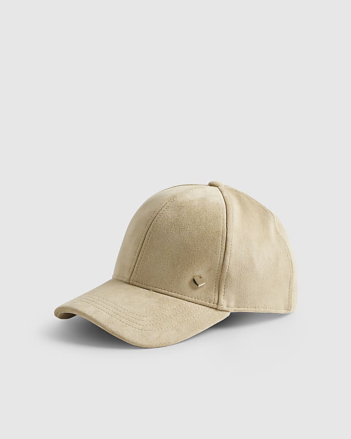 Beige Faux Suede Cap