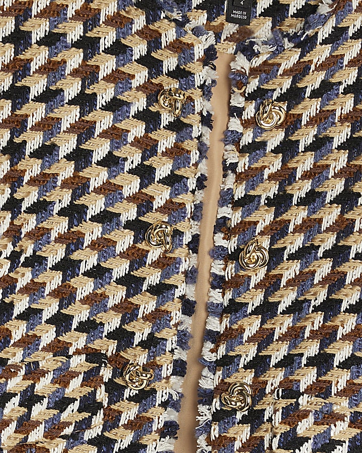 Beige Boucle Trophy Jacket