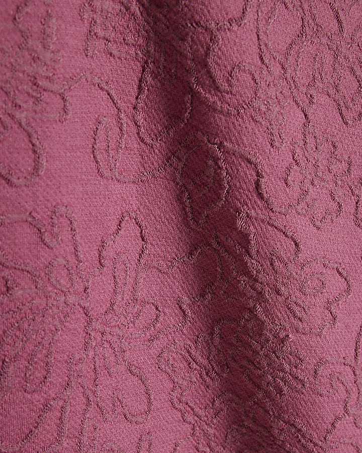 Pink Jacquard T-Shirt