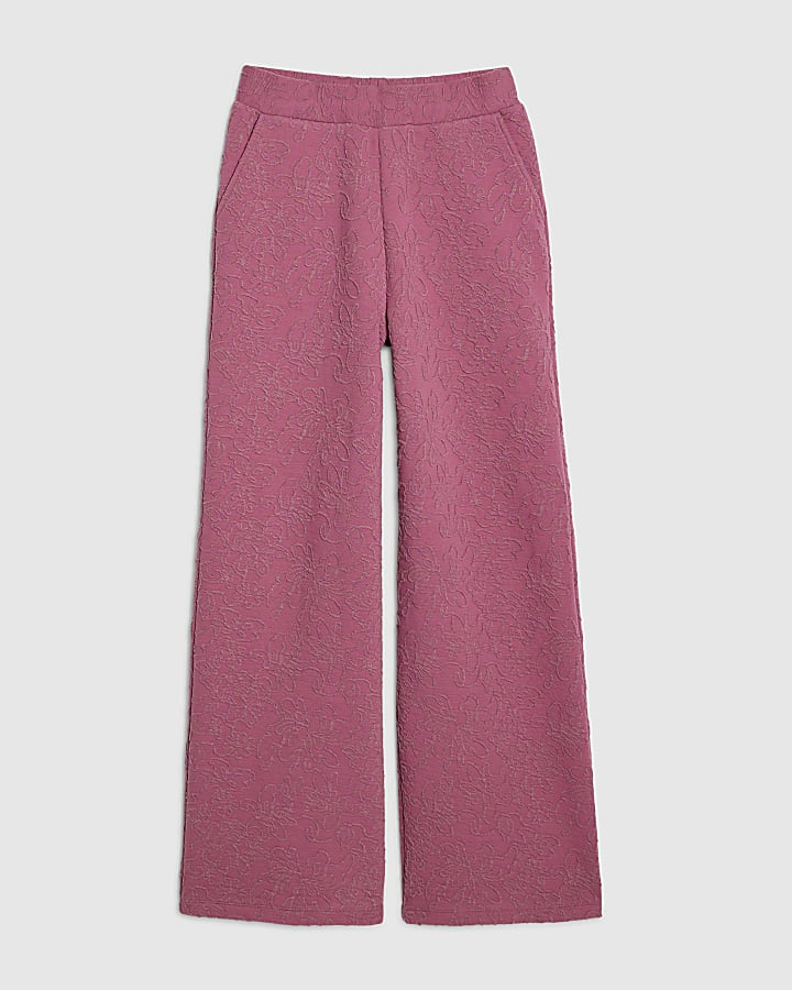 Pink Wide Leg Trousers