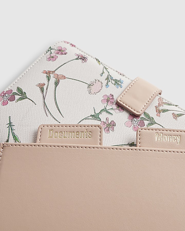 Pink Floral Travel Wallet