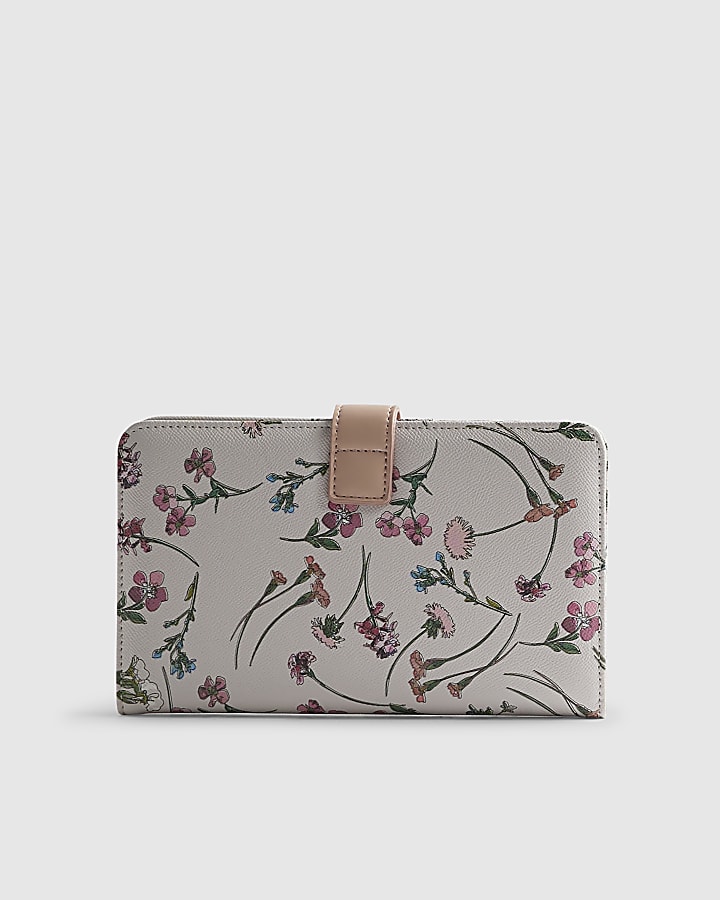 Pink Floral Travel Wallet
