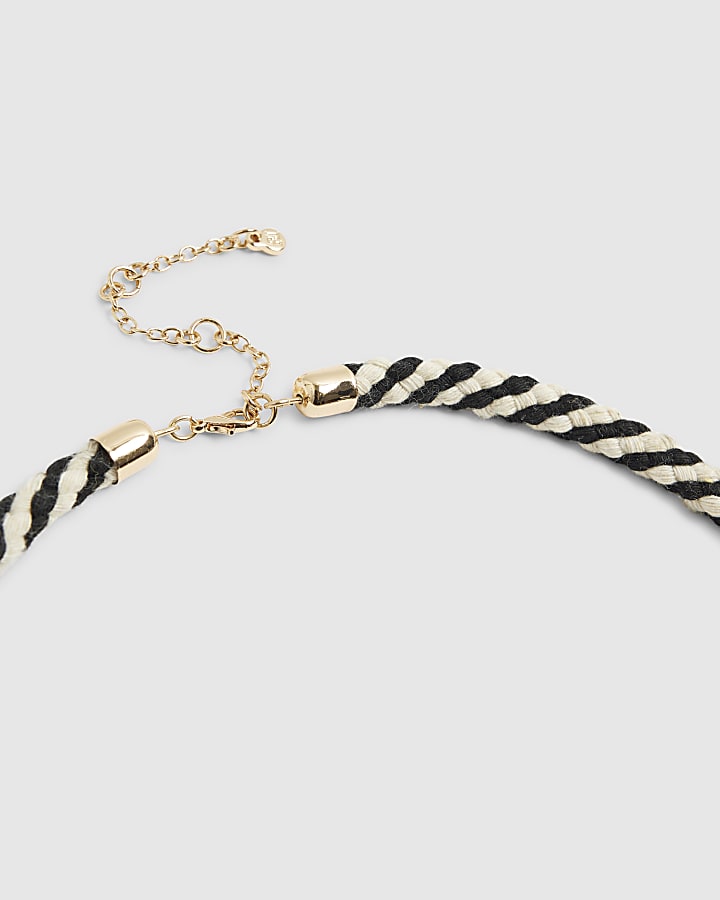 Gold Rope Sealife Charm Necklace