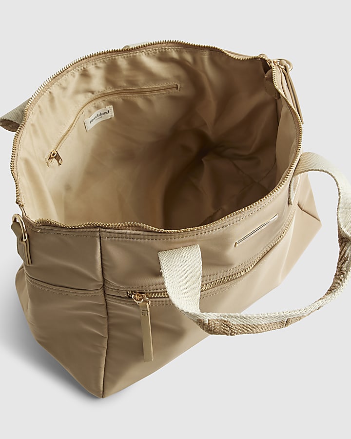 Beige Cabin Size Logo Holdall