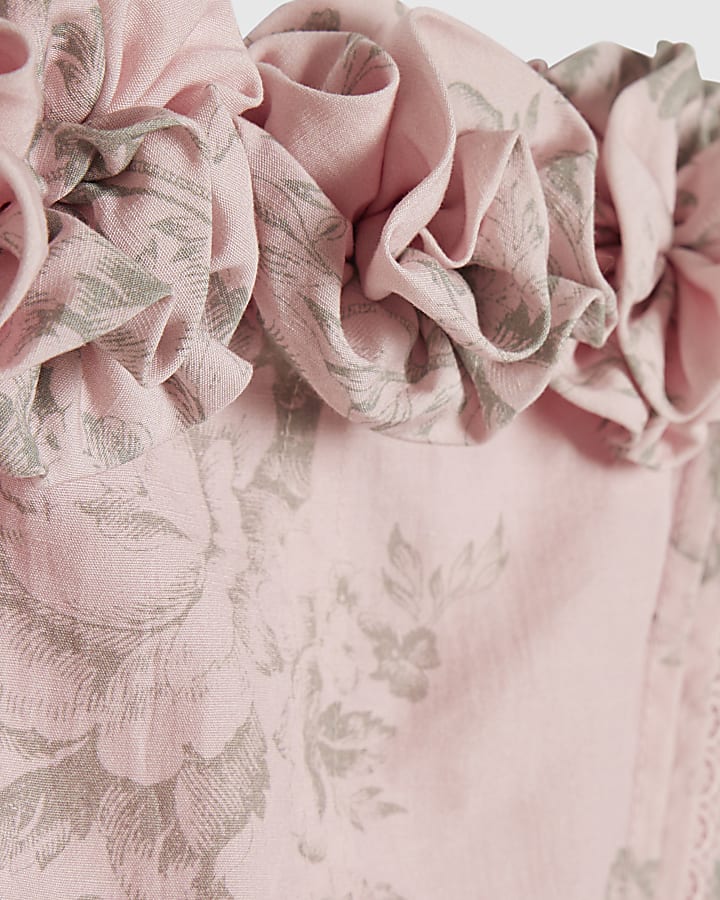 Pink Short Sleeve Pyjama Set