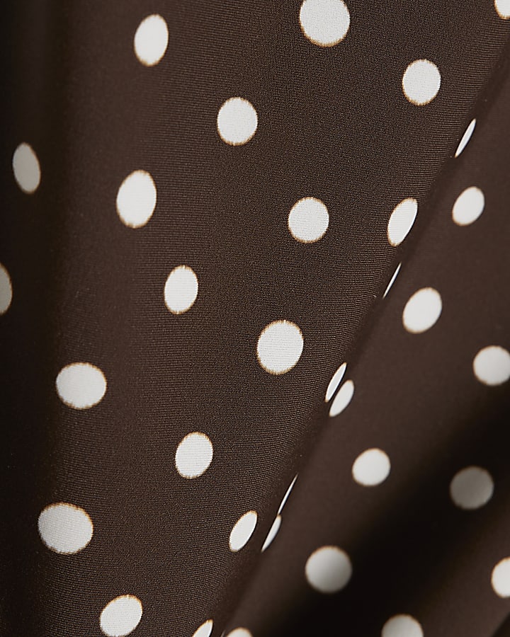 Brown Spot Shaping Swimsuit