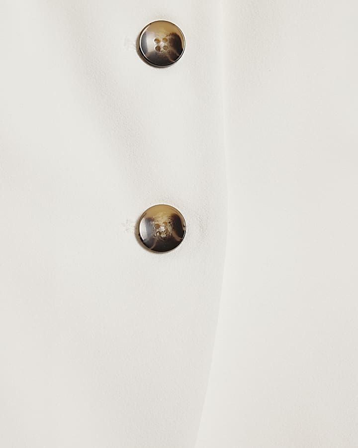 White Fitted Waistcoat