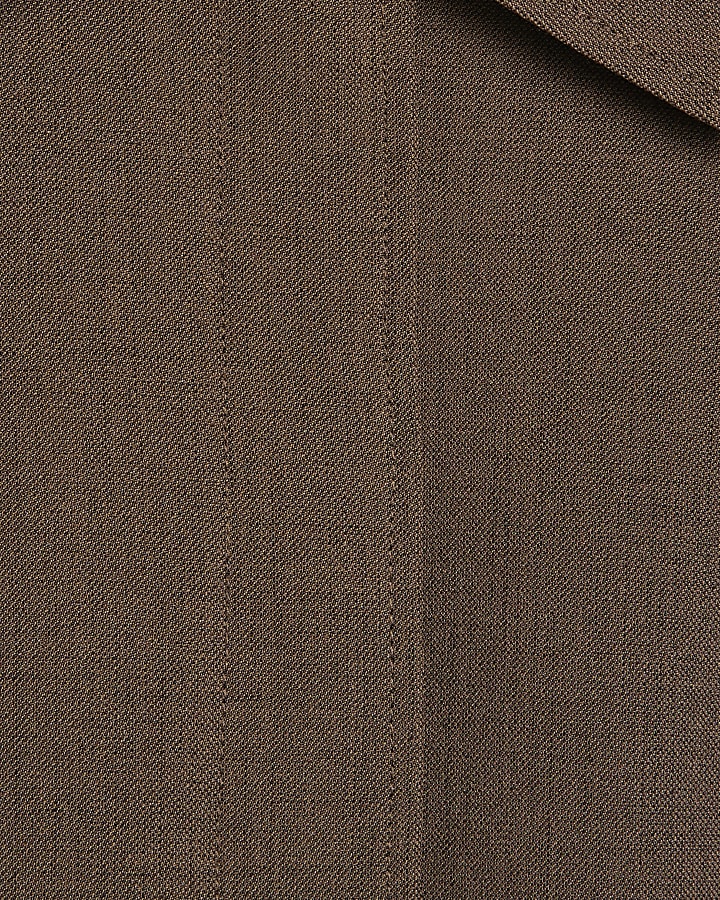 Brown Tailored Shacket