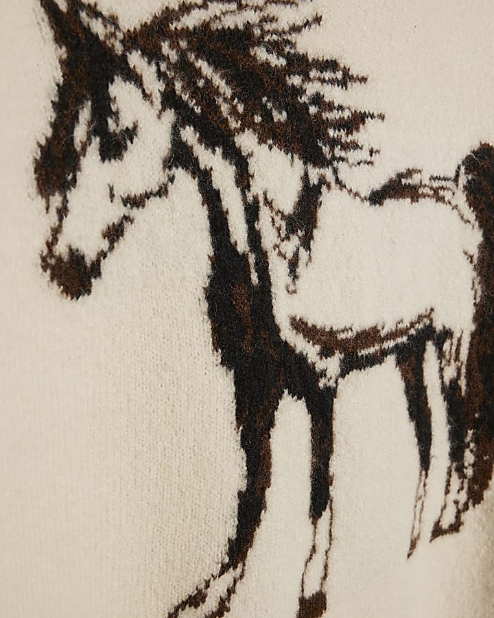 Cream Horse Western Jumper