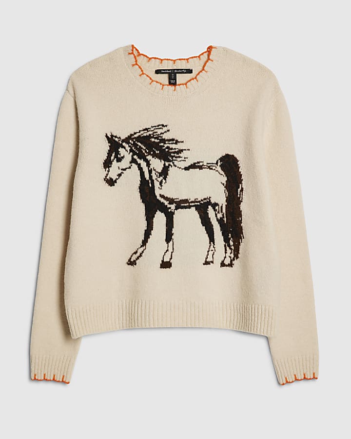 Cream Horse Western Jumper