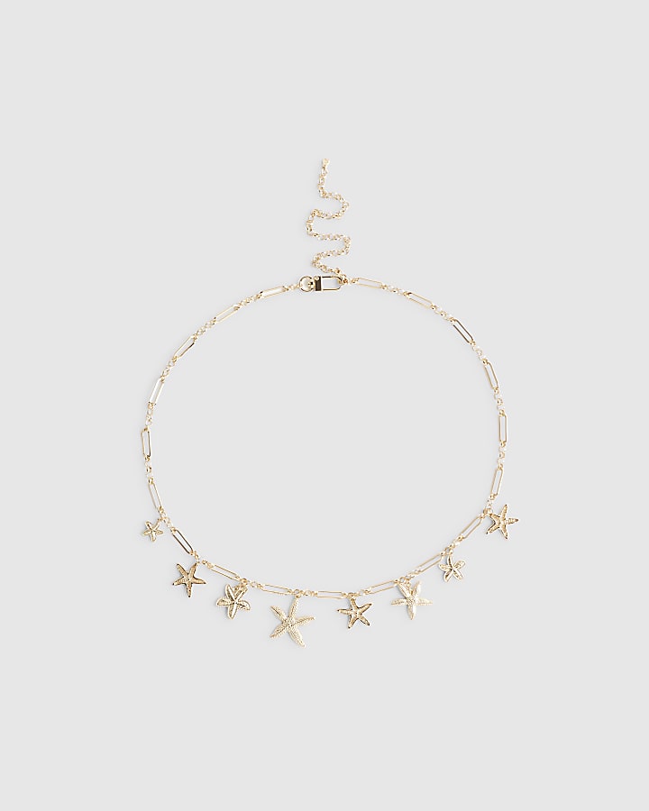 Gold Starfish Chain Belt