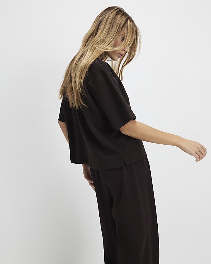 Brown Premium Boxy Fit T-Shirt