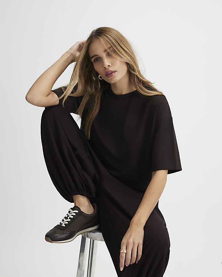 Brown Premium Boxy Fit T-Shirt