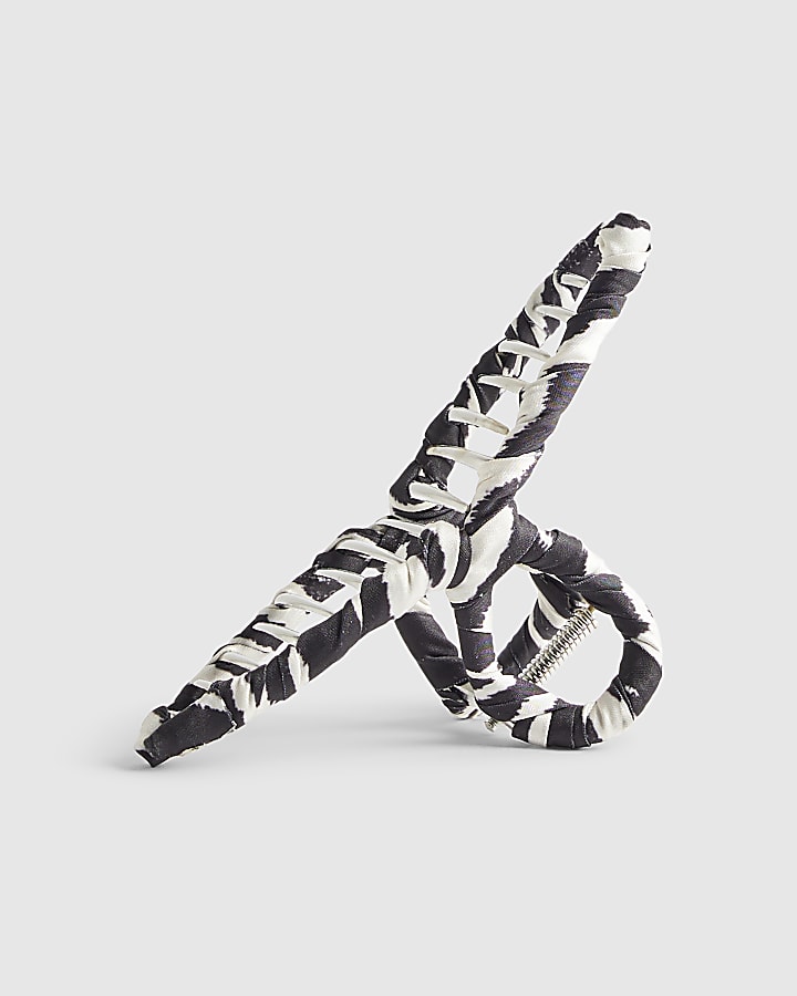 Brown Zebra Print Hair Claw Clip