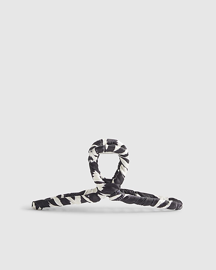 Brown Zebra Print Hair Claw Clip