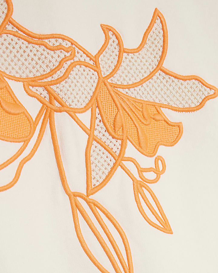 Cream Floral Sweatshirt