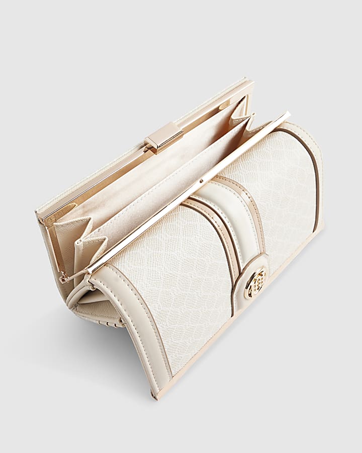 Cream Monogram Print Bundle Shopper Bag