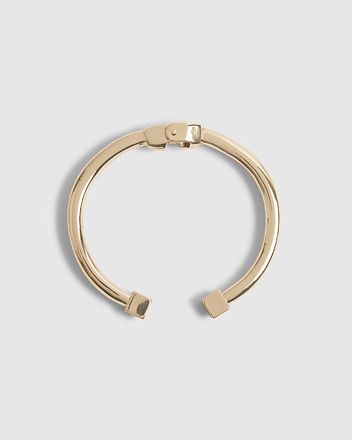 Gold Hinged Bangle